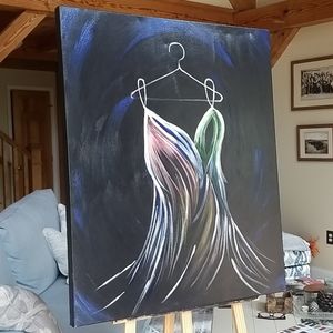 Original abstract acrylic painting